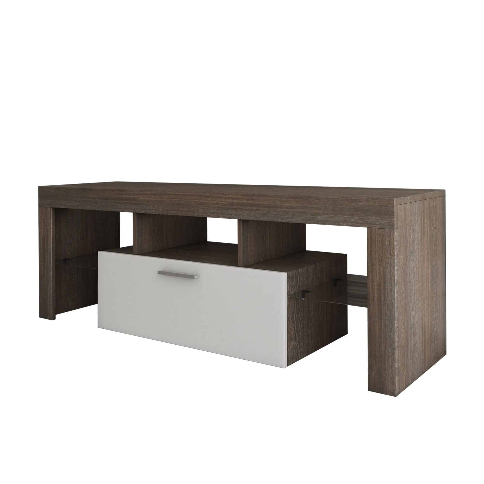 20 minutes quick assembly brown simple modern TV cabinet Floor cabinet Floor TV wall cabinet Brown   white modern TV bracket