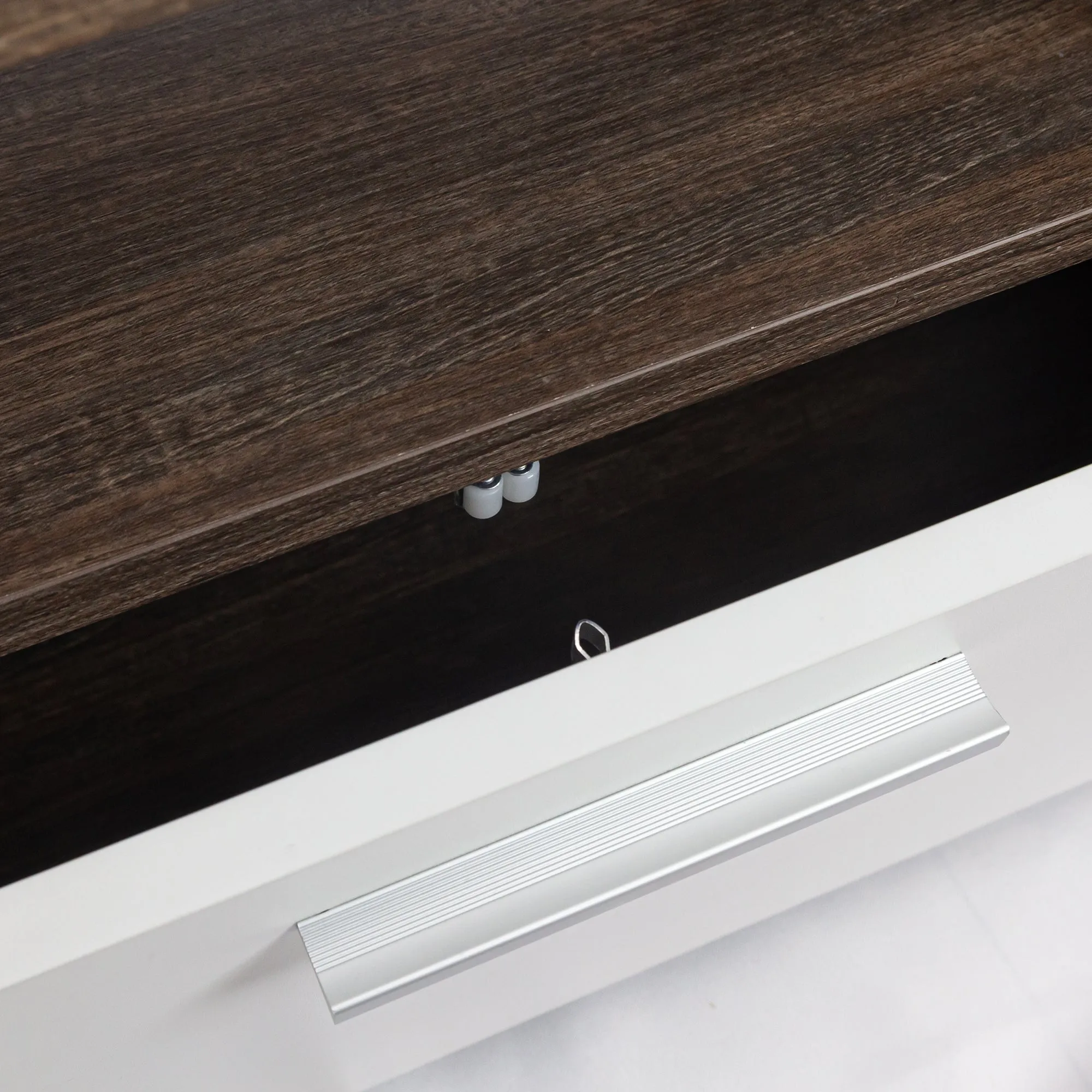 20 minutes quick assembly brown simple modern TV cabinet Floor cabinet Floor TV wall cabinet Brown   white modern TV bracket