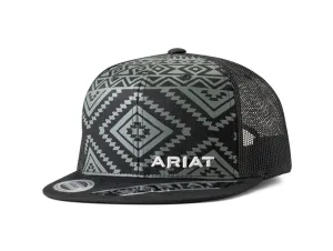Arit M&F Kid's Flat Bill Aztec Black Cap