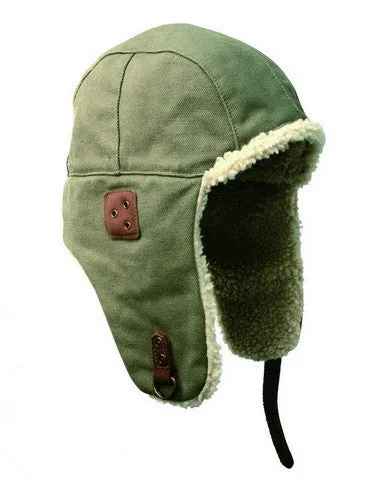 Baron Aviator Hat in Sage