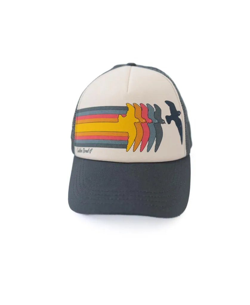 Birds Trucker Cap | Wash Black