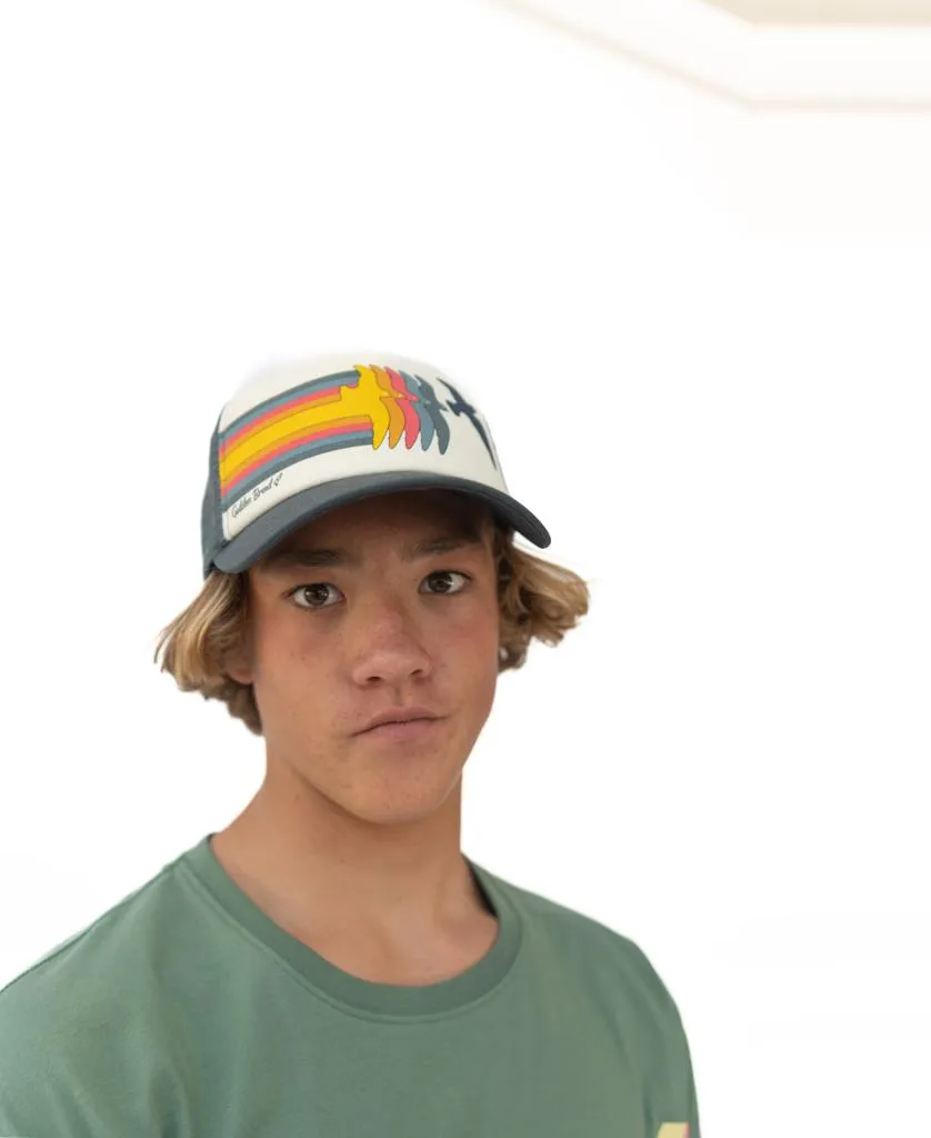 Birds Trucker Cap | Wash Black
