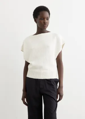 Boatneck Cap Sleeve Knit