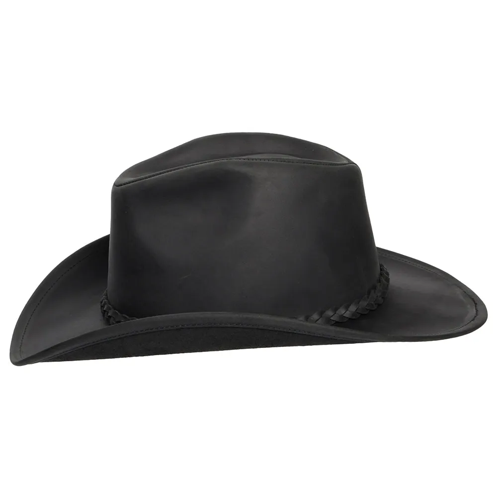 Buffalo Leather Cowboy Hat Black Wholesale Pack