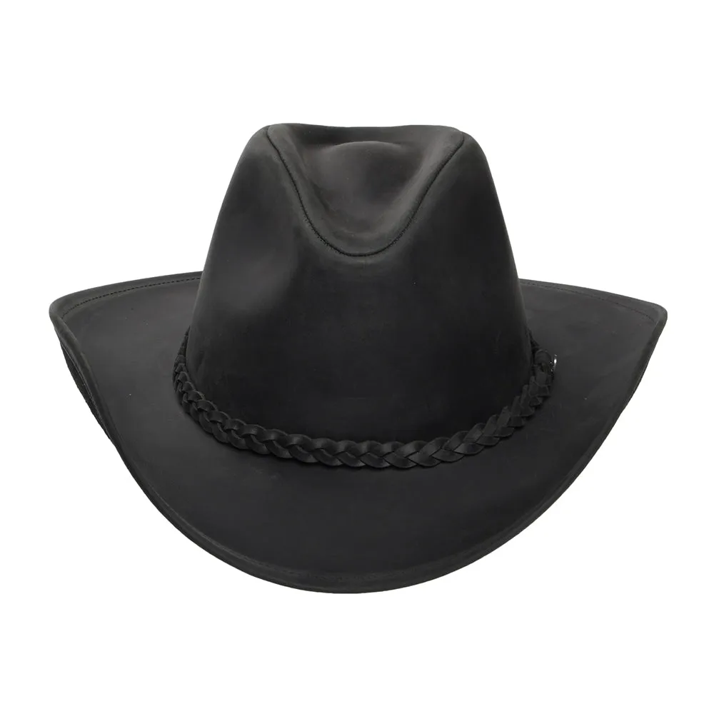 Buffalo Leather Cowboy Hat Black Wholesale Pack