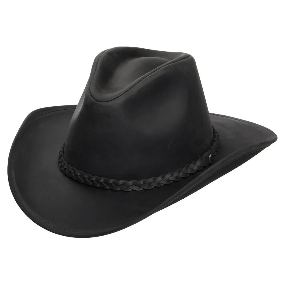 Buffalo Leather Cowboy Hat Black Wholesale Pack