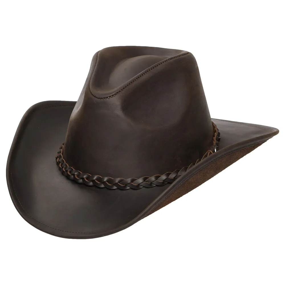 Buffalo Leather Cowboy Hat Chocolate Wholesale pack