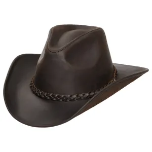 Buffalo Leather Cowboy Hat Chocolate Wholesale pack