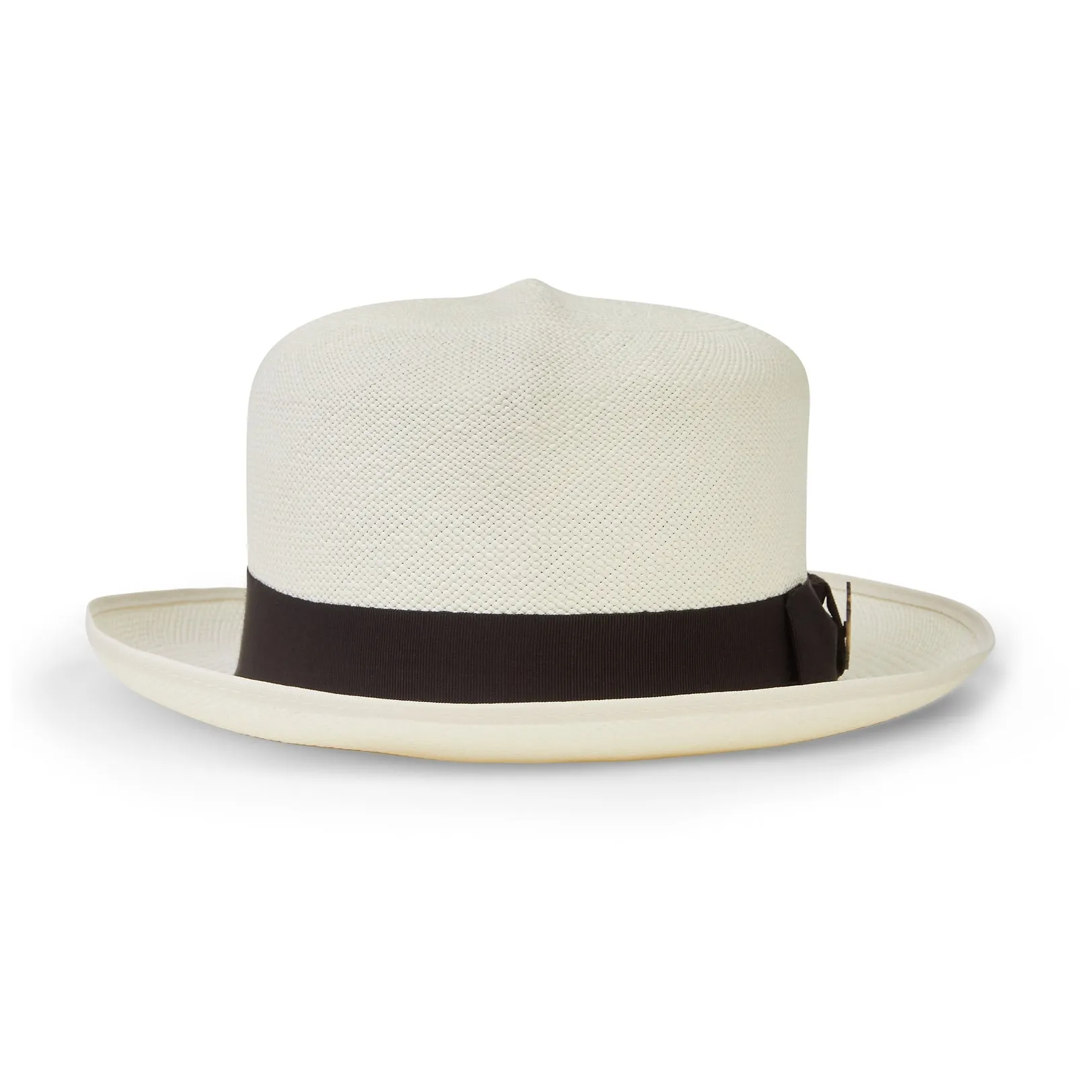 Christys' Classic Folder Panama Hat - Black Band Bleached