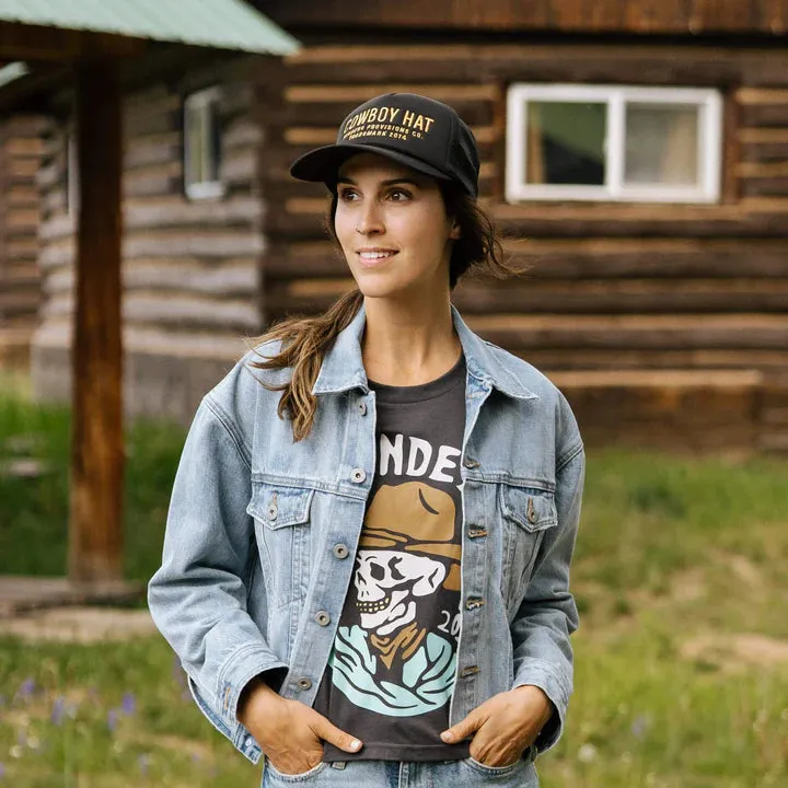 Cowboy Hat - Black/Gold