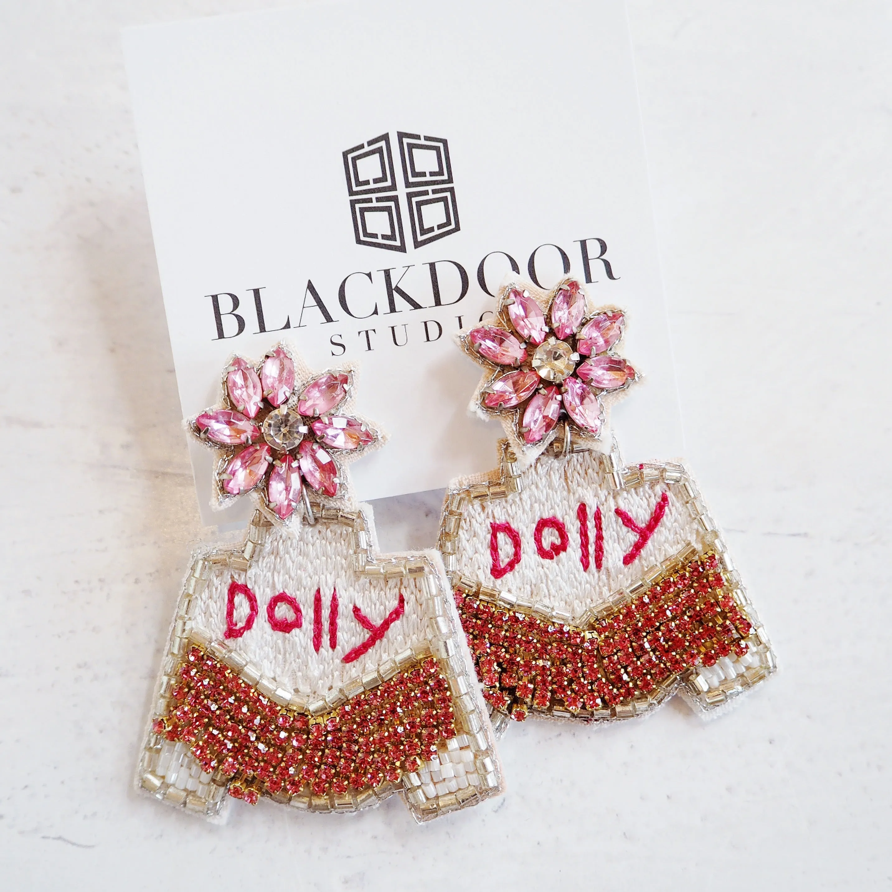 Dolly Bling Jacket Earrings