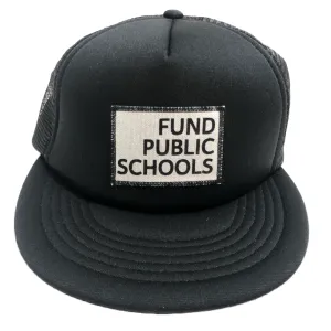 Fund Public Schools Foam Trucker Hat - Black and White