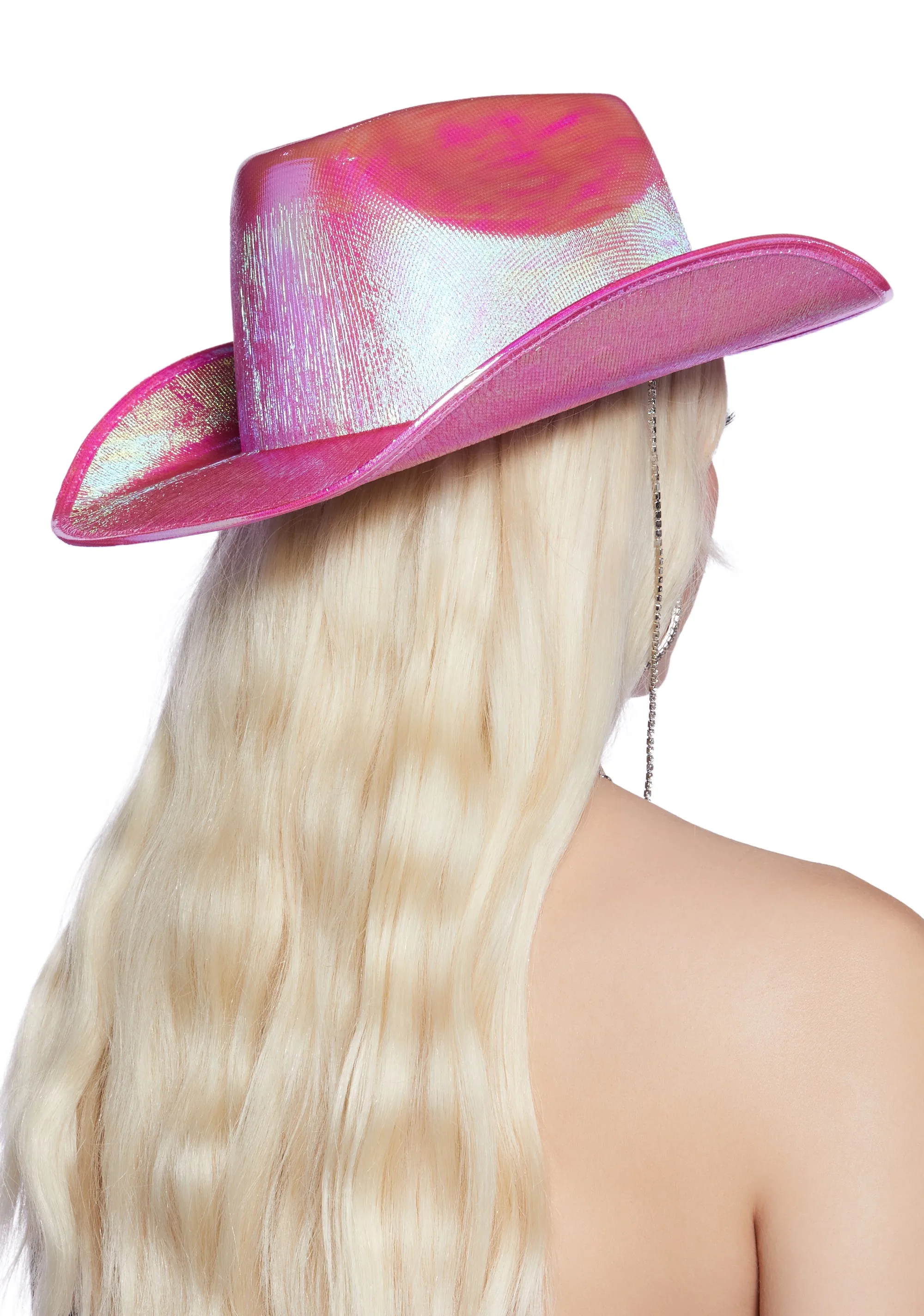 Gleam And Glow Cowboy Hat - Pink