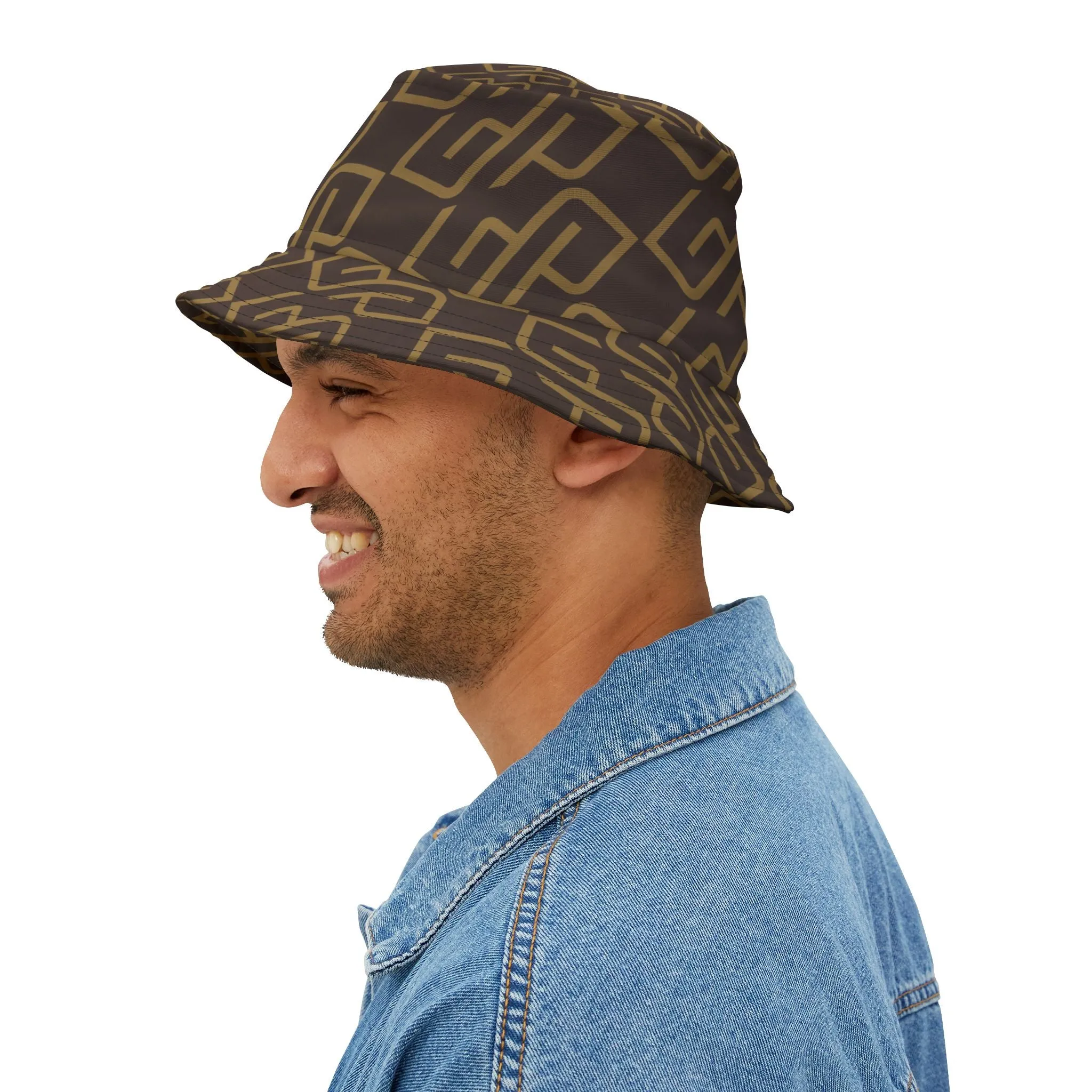 Gympolo Unisex Bucket Hat - Brown