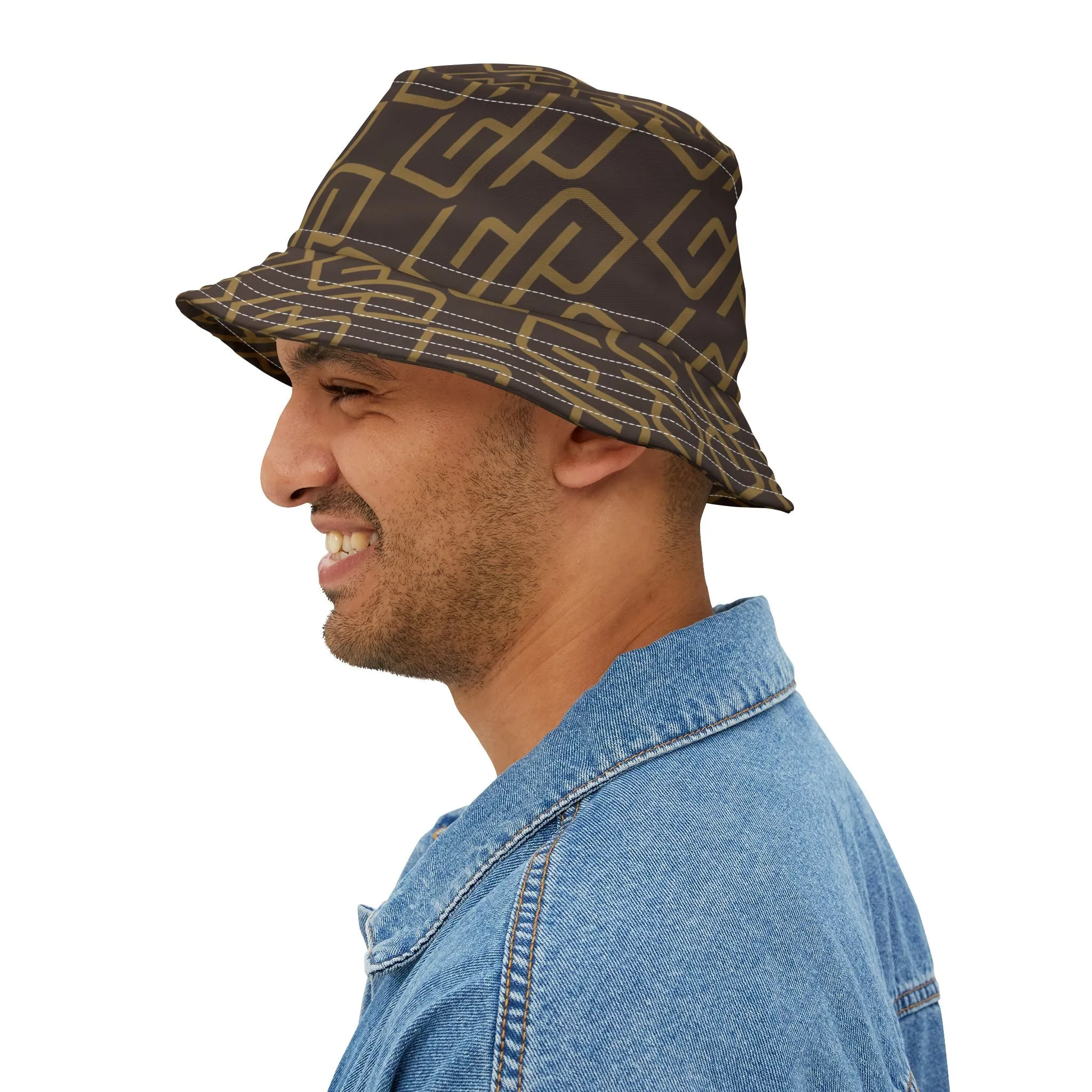 Gympolo Unisex Bucket Hat - Brown