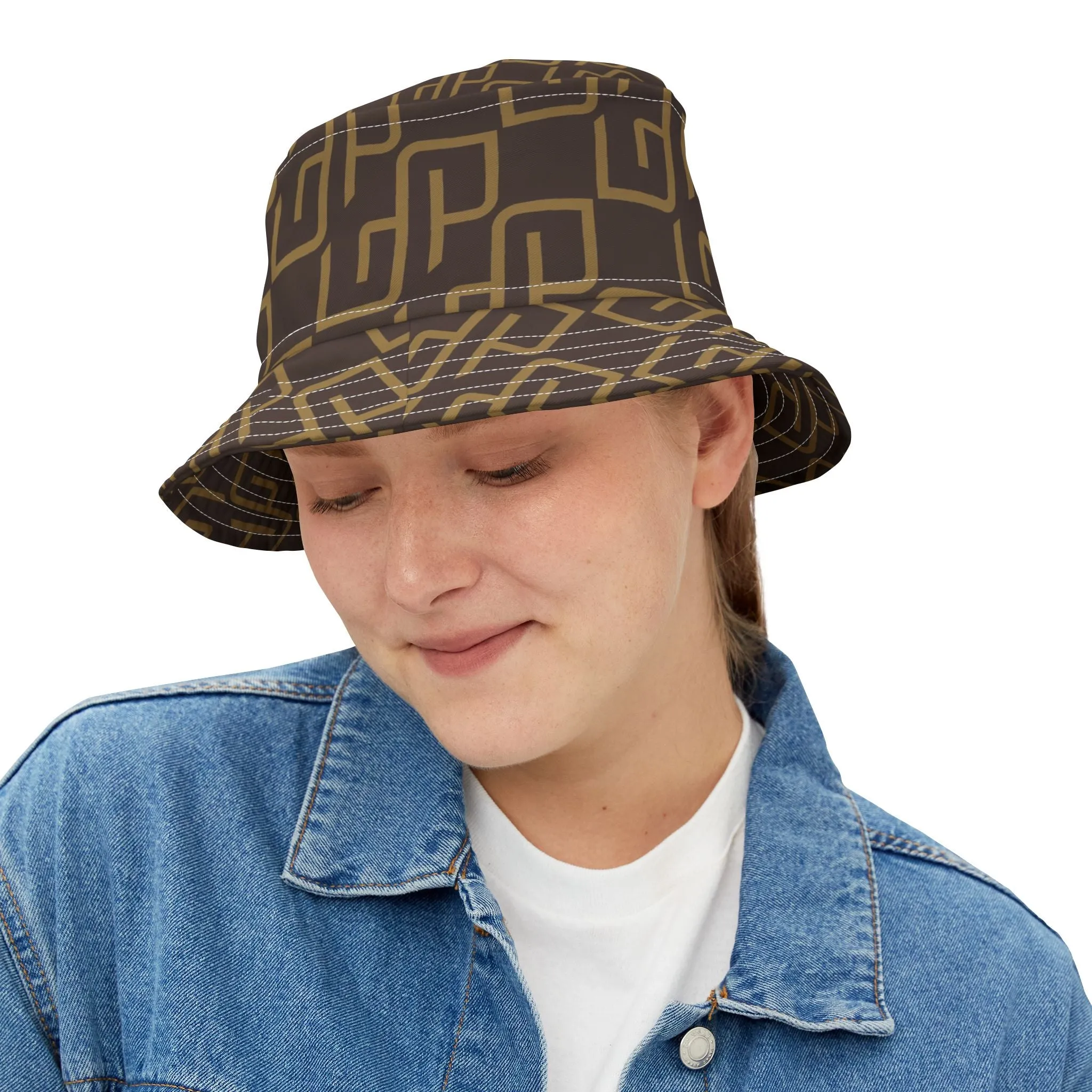 Gympolo Unisex Bucket Hat - Brown