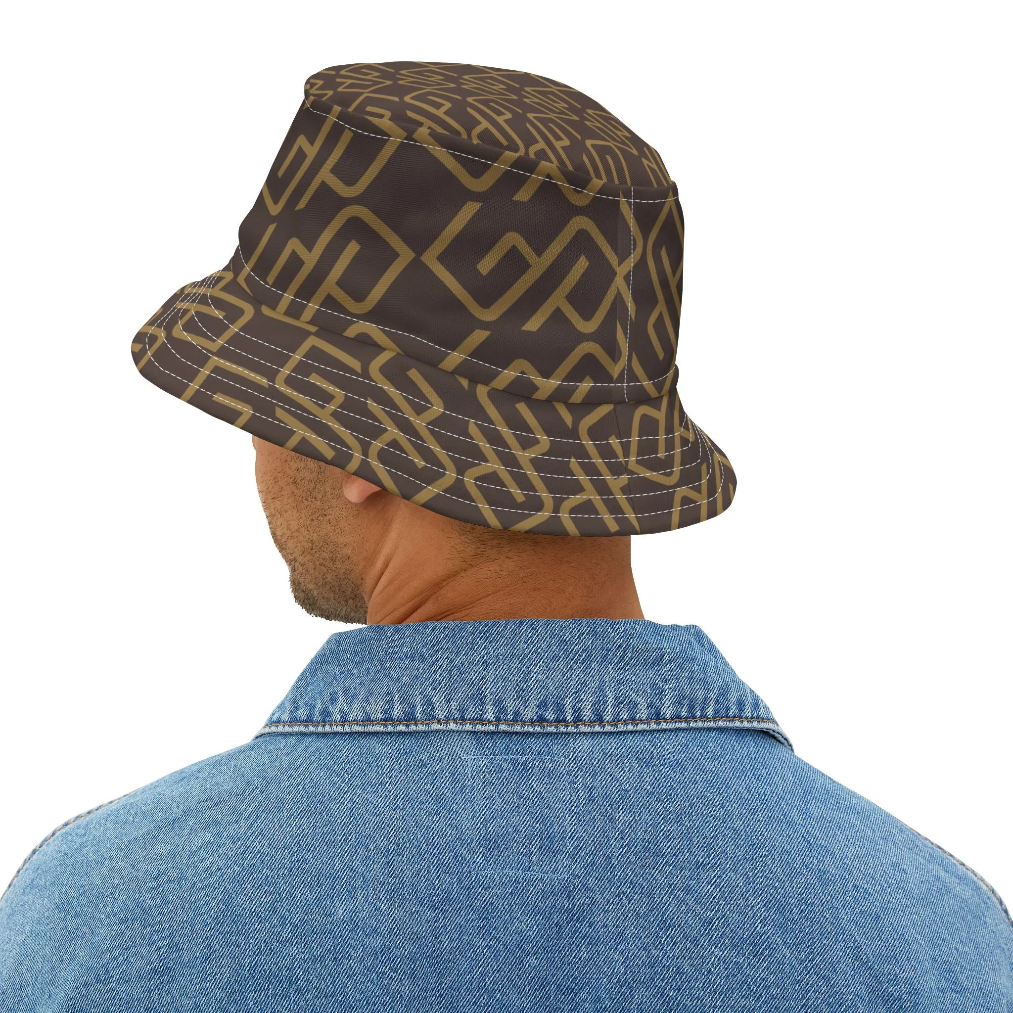 Gympolo Unisex Bucket Hat - Brown