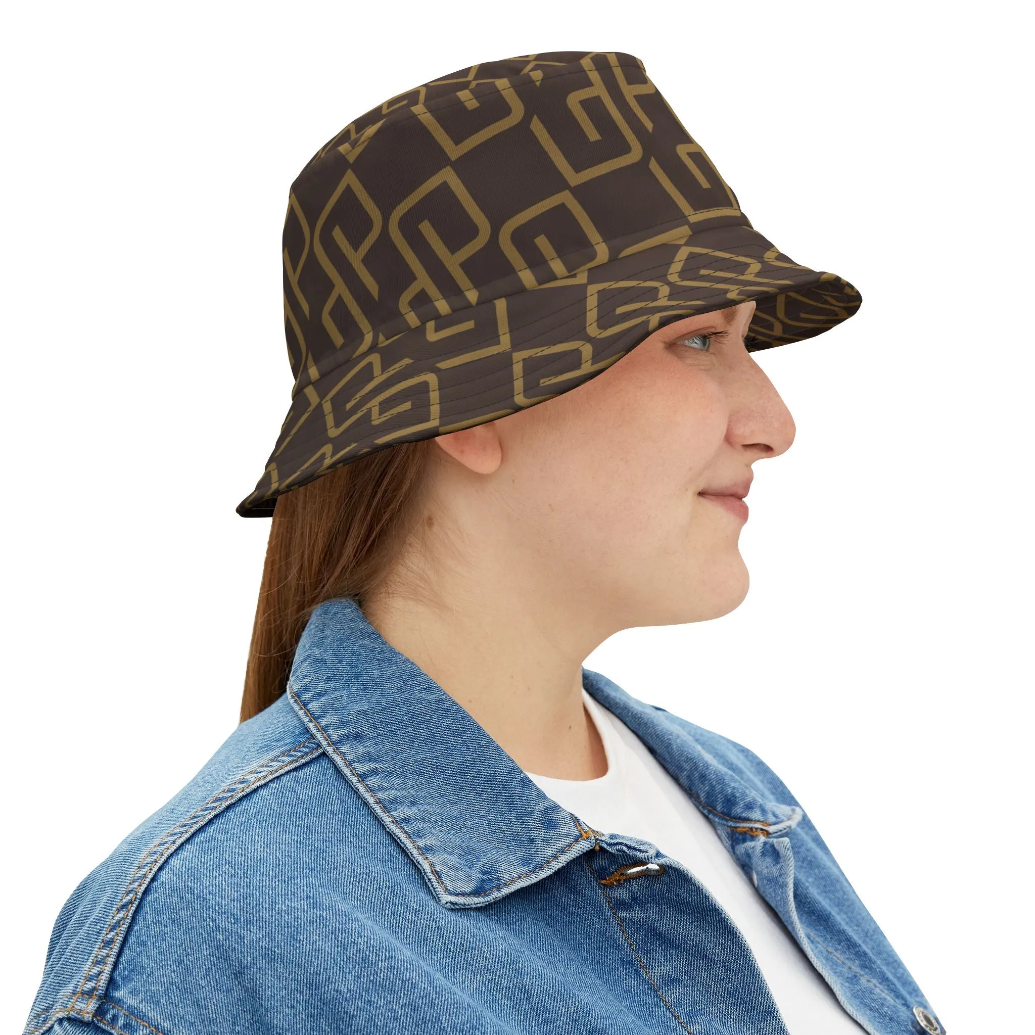 Gympolo Unisex Bucket Hat - Brown