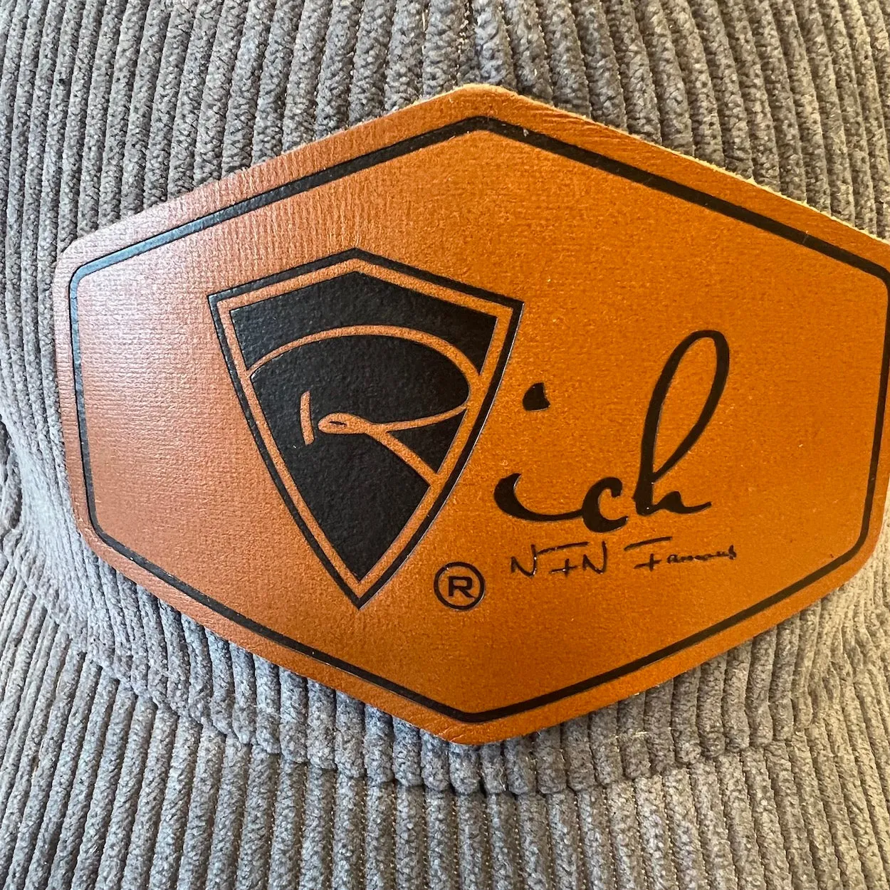 Hats RNF Corduroy Cap Available In 2 Colors With Leather Patch