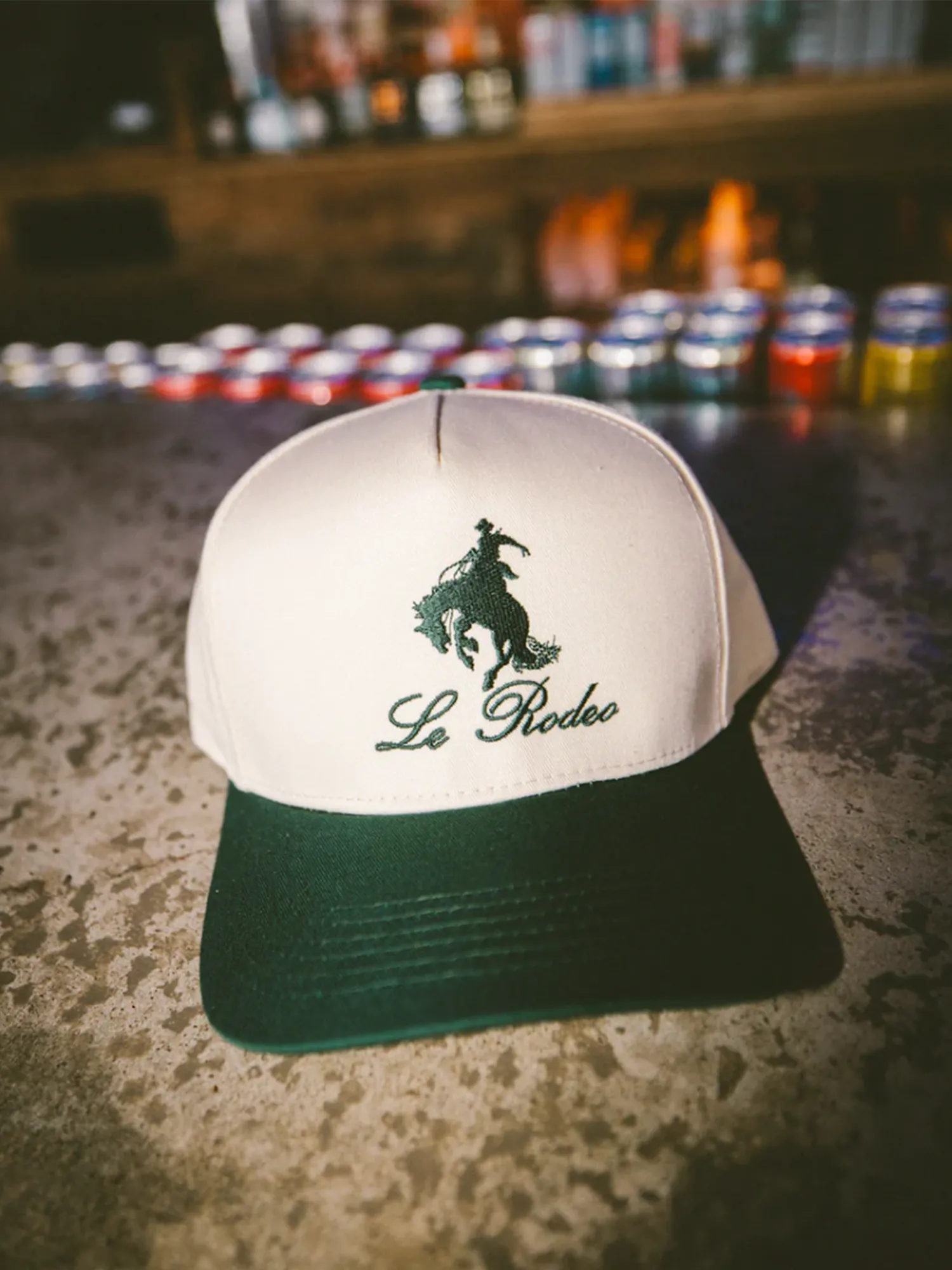 Le Rodeo Vintage Trucker Hat in Green