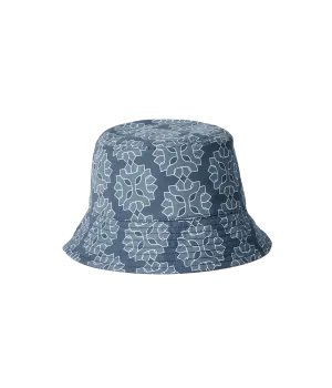 Leandro Medalhao Print Bucket Hat in Summer Nights & Cloud Blue