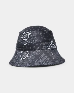 Lil Homme Kids' Bandana Bucket Hat Black