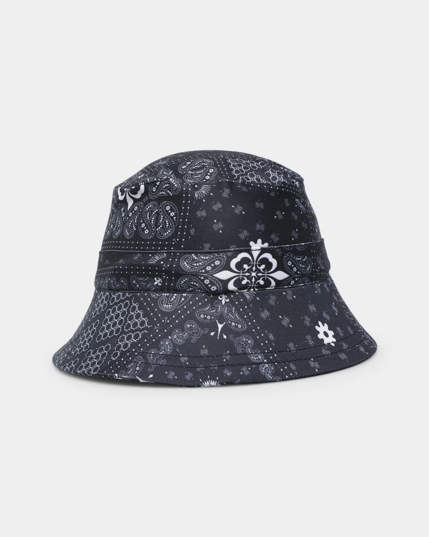 Lil Homme Kids' Bandana Bucket Hat Black