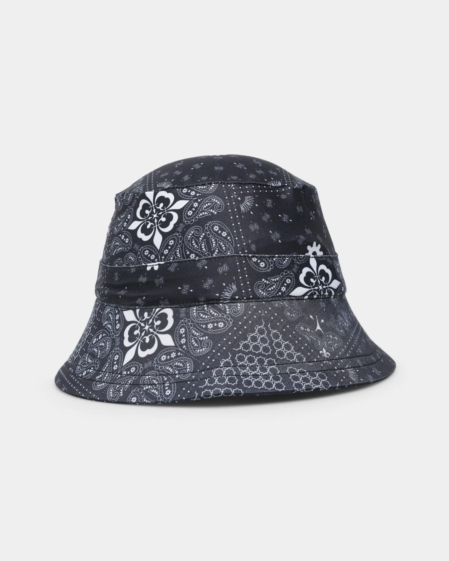 Lil Homme Kids' Bandana Bucket Hat Black