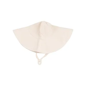 Muslin White Swan Wide Brim Sunhat