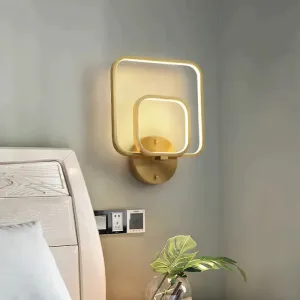 New Modern Simple Square Copper Wall Lamp New Modern Simple Square Copper Wall Lamp