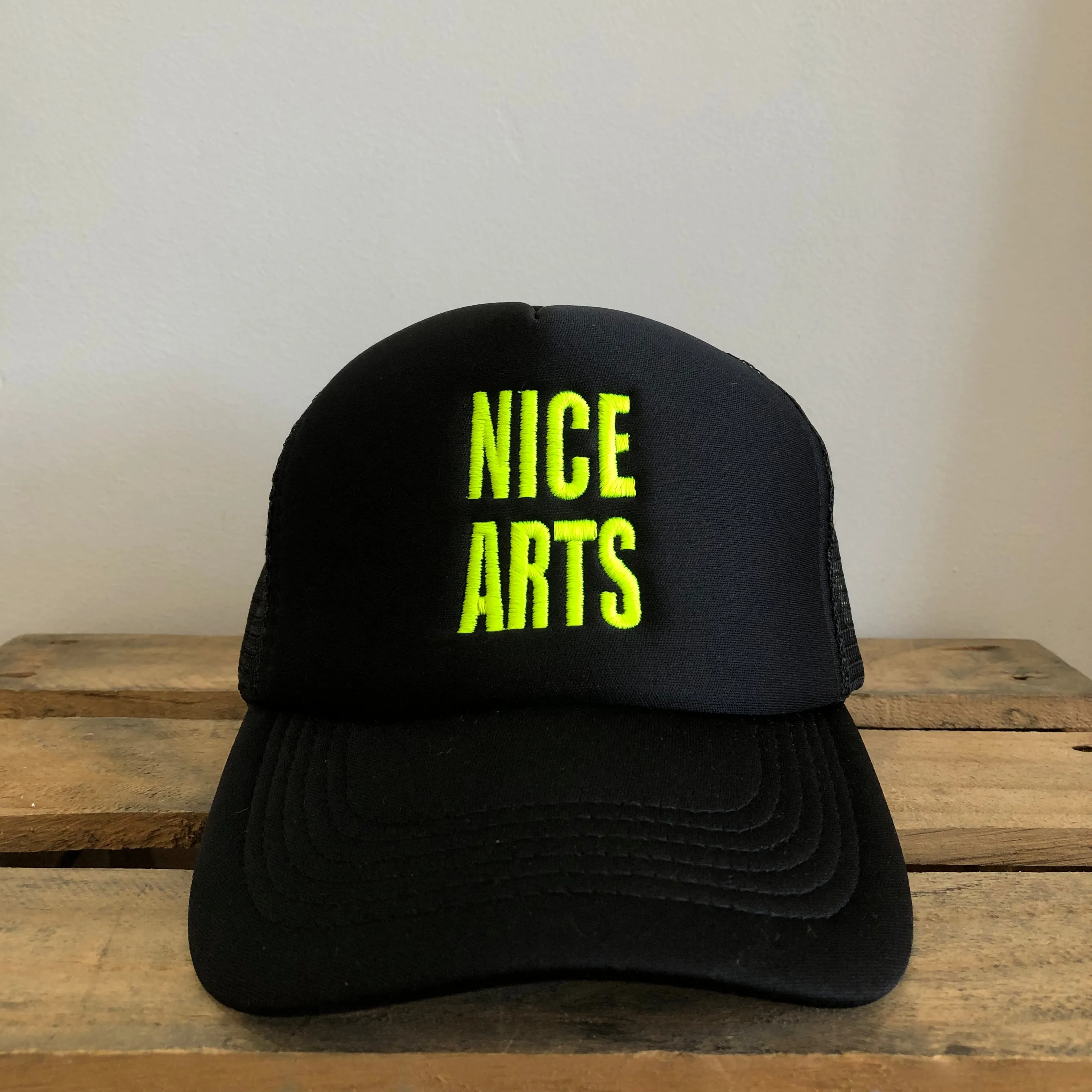 NICE ARTS cap - high viz yellow