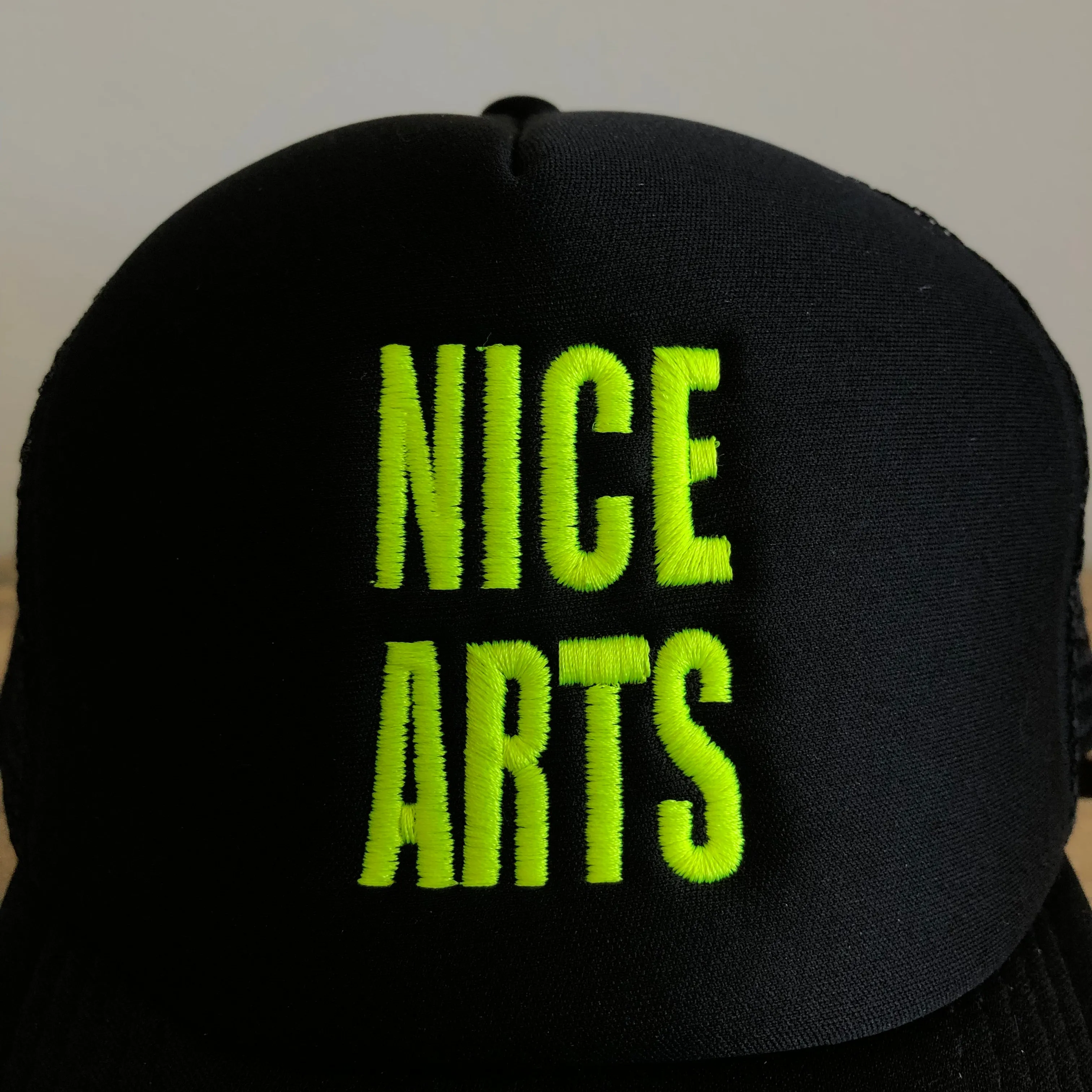 NICE ARTS cap - high viz yellow