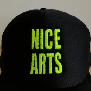 NICE ARTS cap - high viz yellow