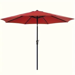 Outdoor Patio Umbrella, 8 Iron Umbrella Ribs, Robust Metal Construction, Sunburn Protection, Waterproof, Classics Color Matching, Suitable For Various Outdoor Scenes