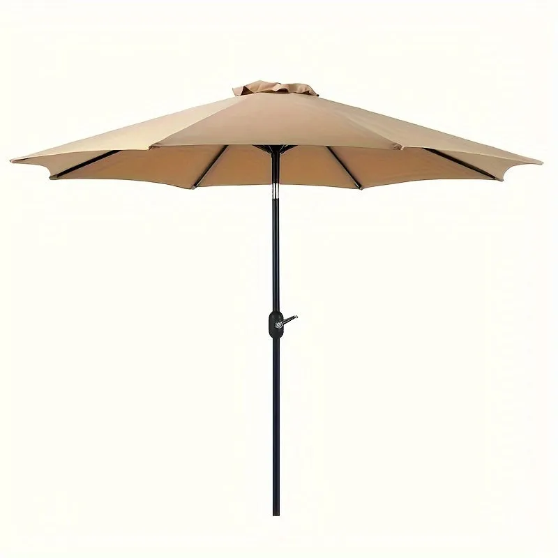 Outdoor Patio Umbrella, 8 Iron Umbrella Ribs, Robust Metal Construction, Sunburn Protection, Waterproof, Classics Color Matching, Suitable For Various Outdoor Scenes