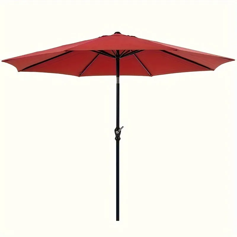 Outdoor Patio Umbrella, 8 Iron Umbrella Ribs, Robust Metal Construction, Sunburn Protection, Waterproof, Classics Color Matching, Suitable For Various Outdoor Scenes