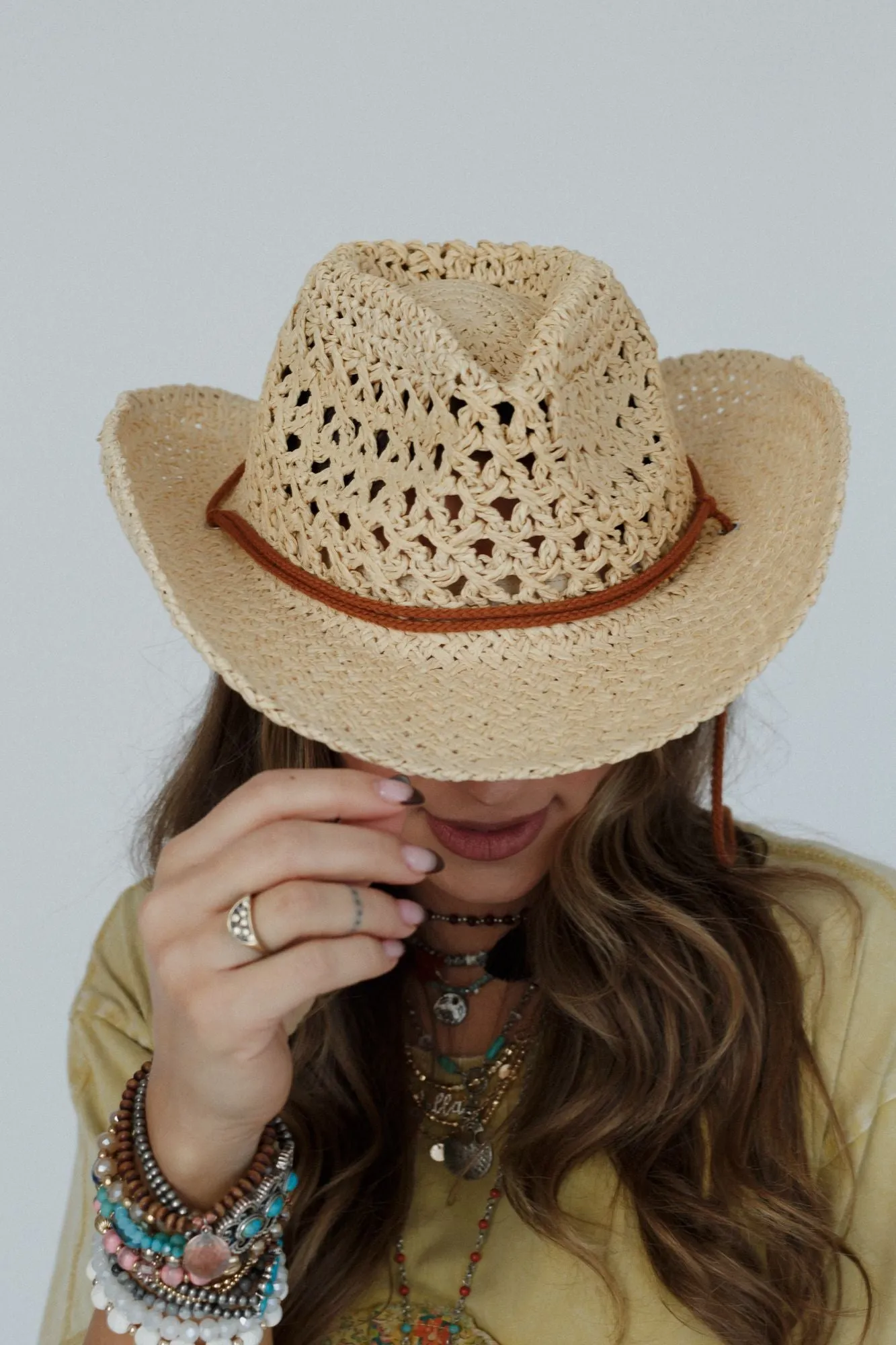 Prairie Woven Hat - Beige