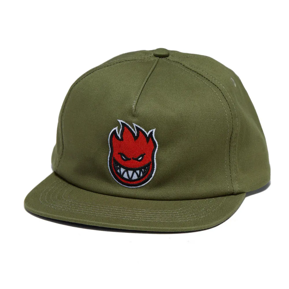 Spitfire - Bighead Fill Adjustable Hat (Olive/Red)