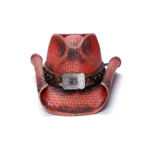 Stampede Red Unisex Western Hat - Cherry