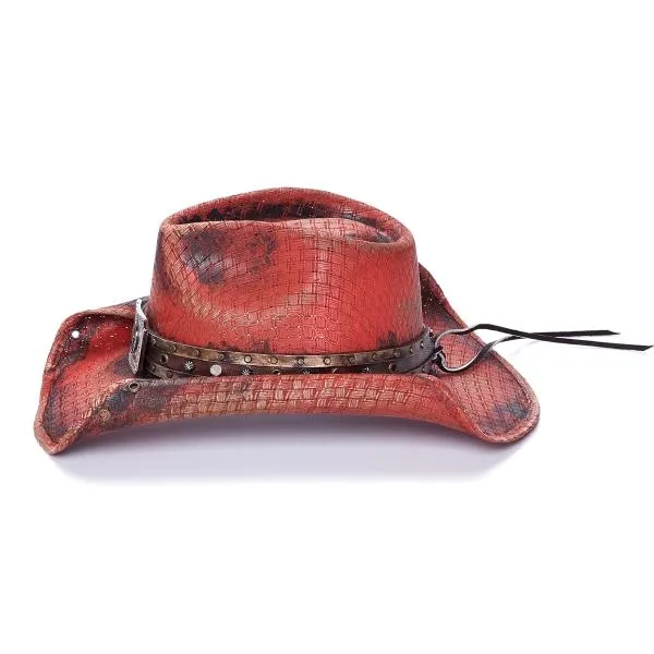 Stampede Red Unisex Western Hat - Cherry