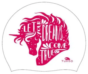 Swimming Cap - Suede Silicone Adult - Dream Cornio (White)