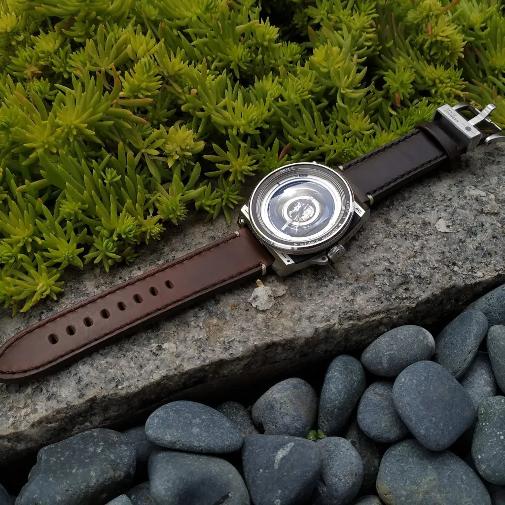 TACS Automatic Vintage Lens II (AVL II) - Silver & Horween