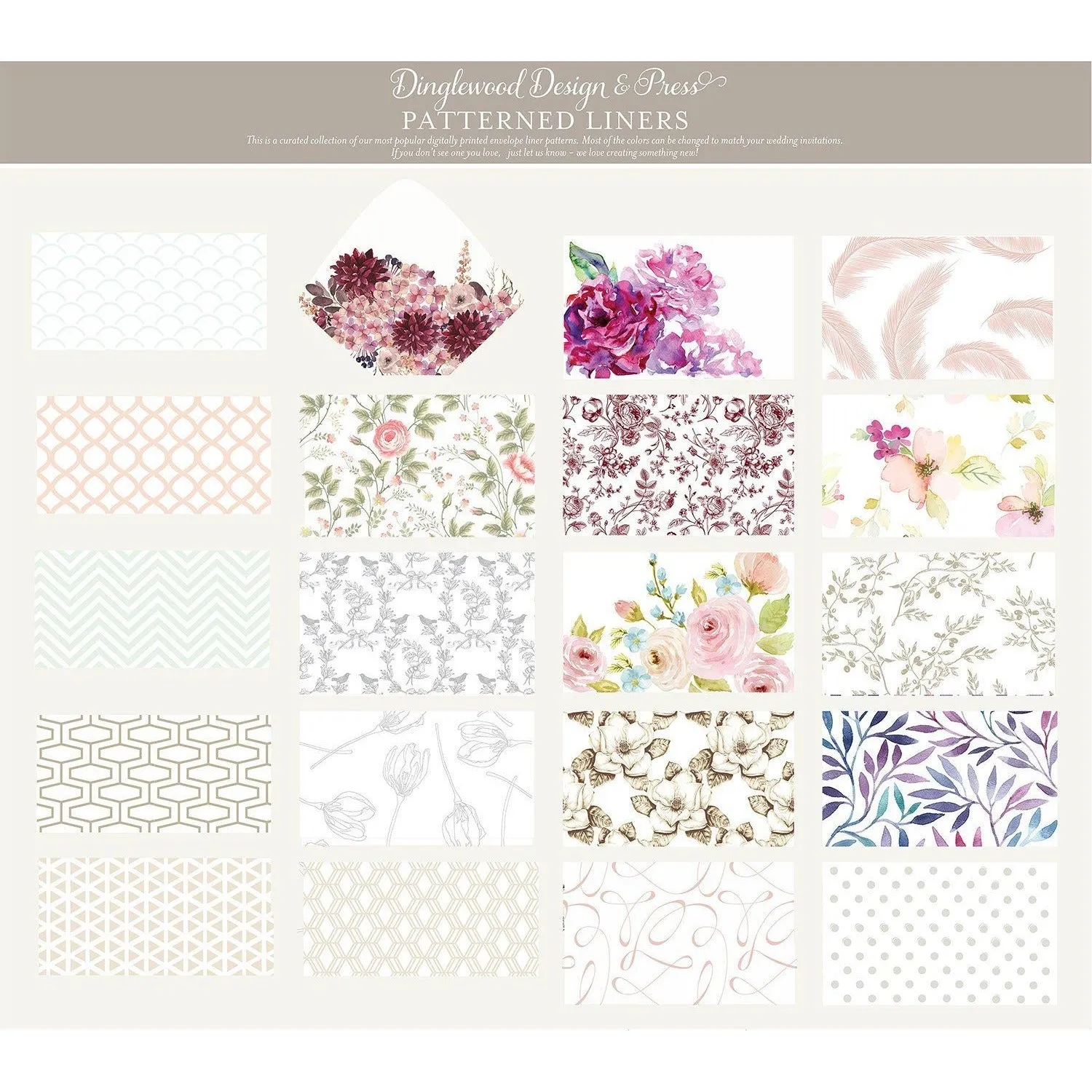 The Wildflower Suite - Letterpress Wedding Invitations