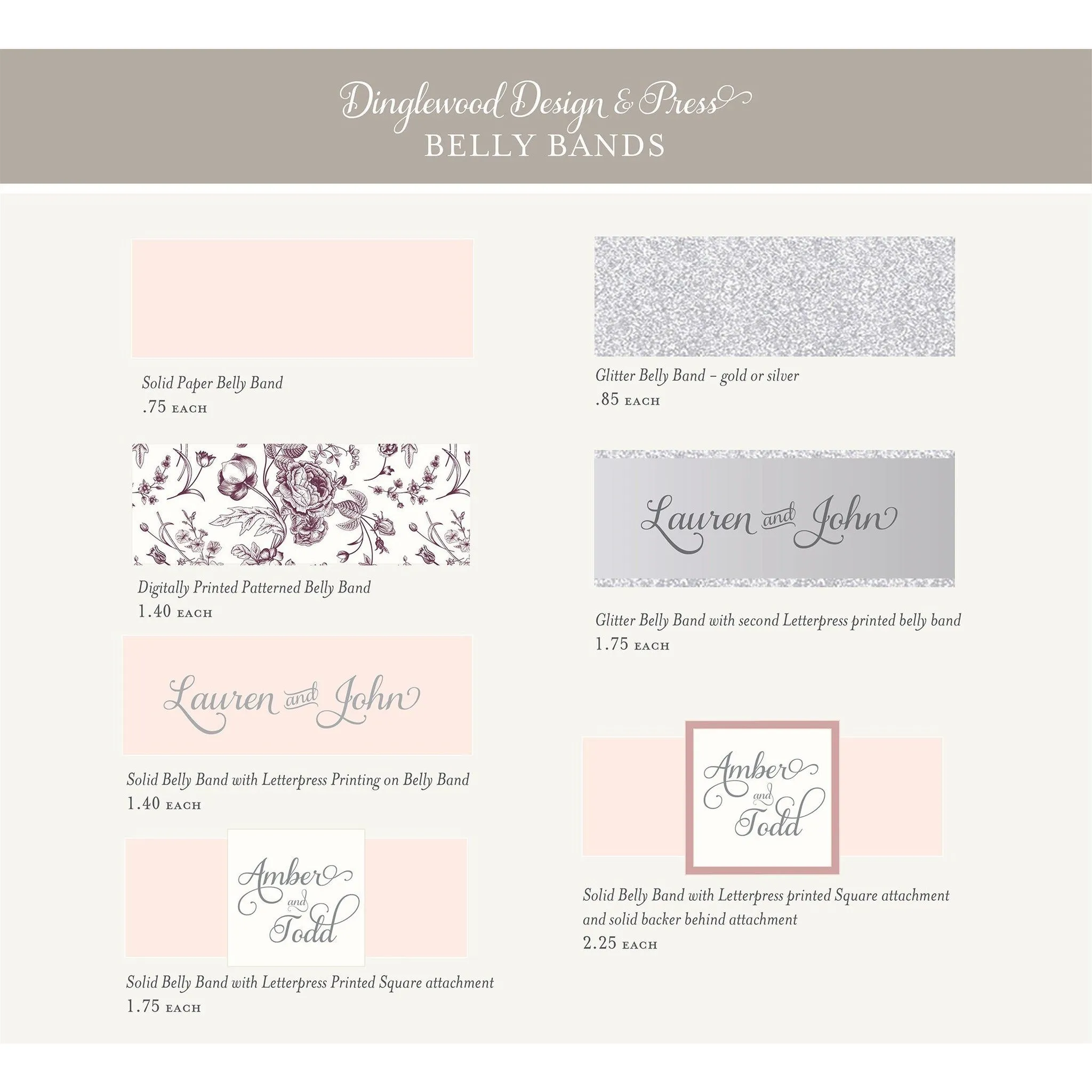 The Wildflower Suite - Letterpress Wedding Invitations