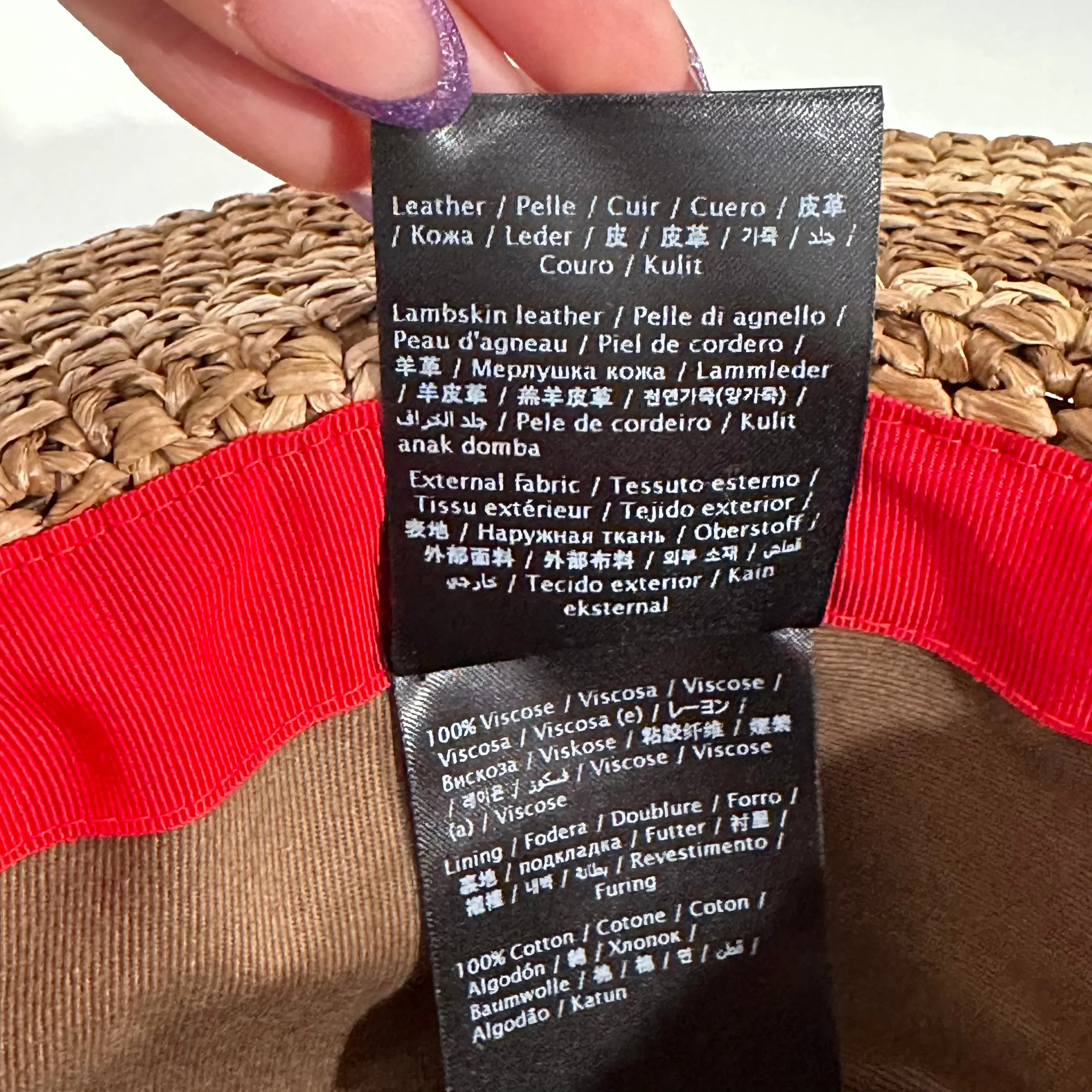 Valentino VLogo Woven Hat