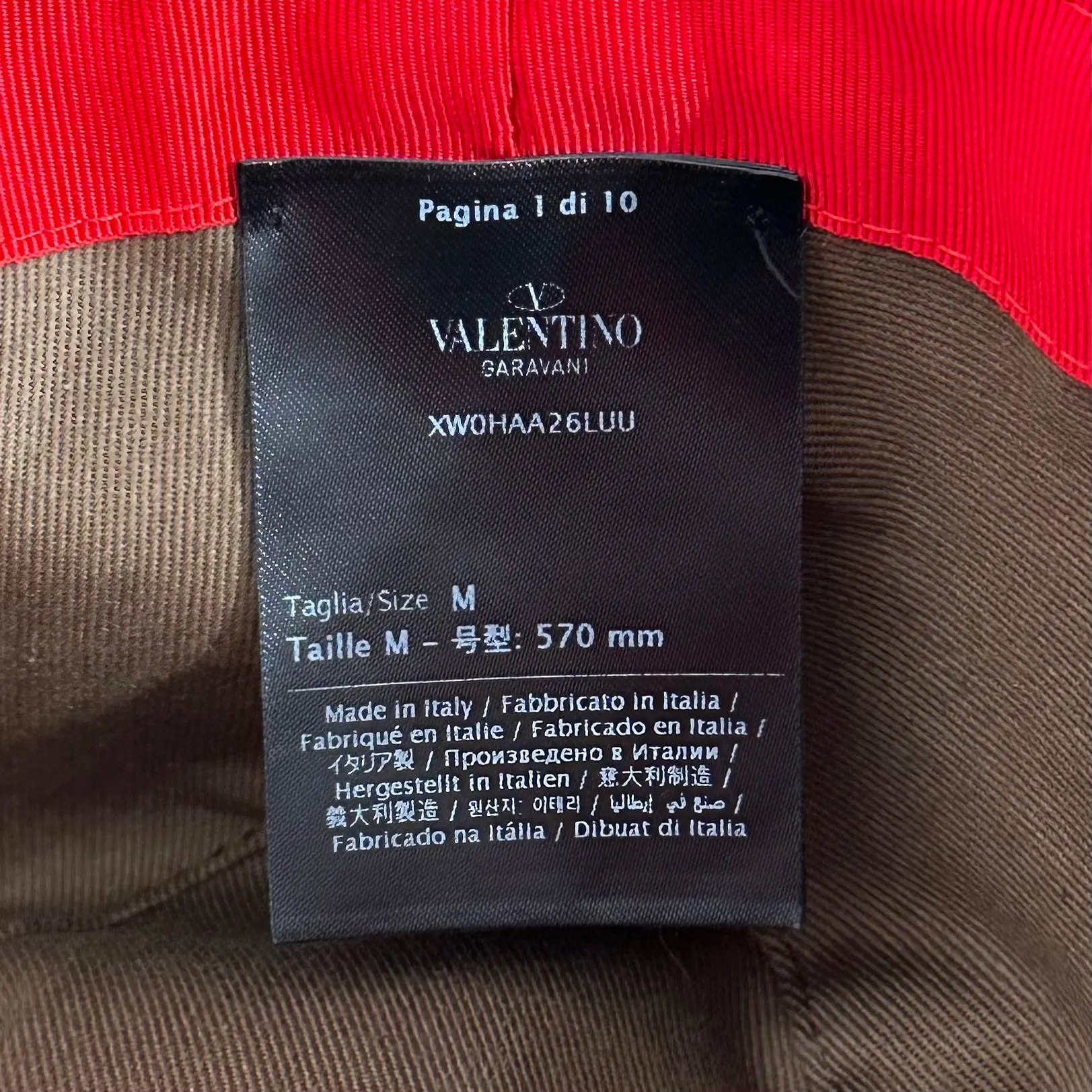 Valentino VLogo Woven Hat