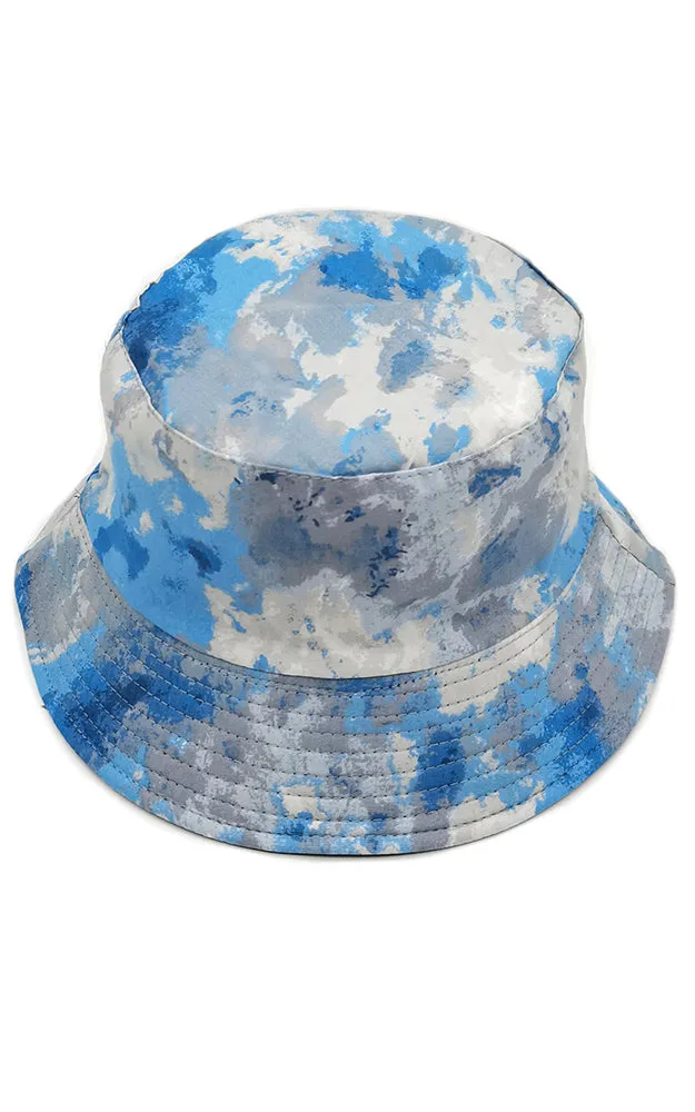 WHU210104 Reversible Tie Dyed Print Cotton Bucket Hat