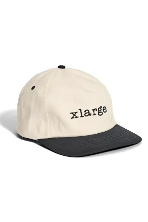 X-LARGE SANS CANVAS CAP - BLACK/CREAM